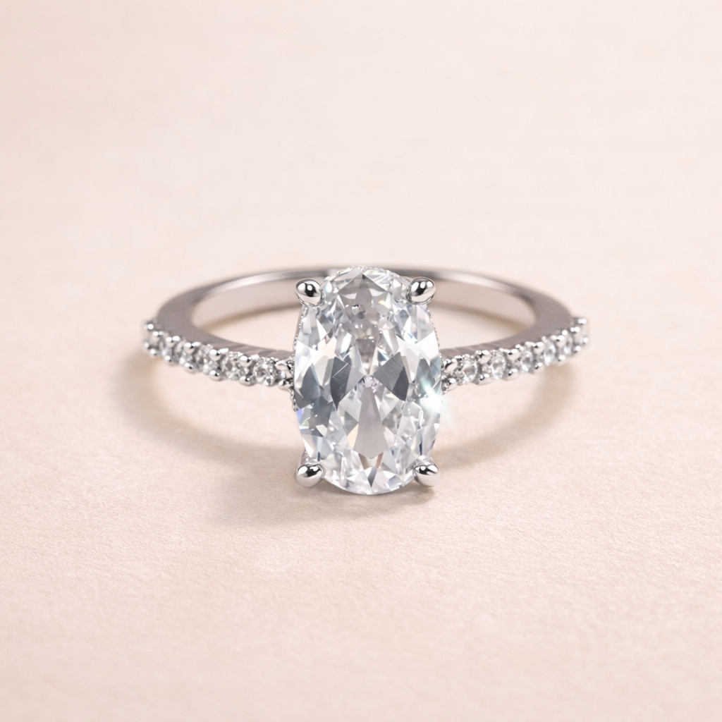 Ovale Éternité Ring