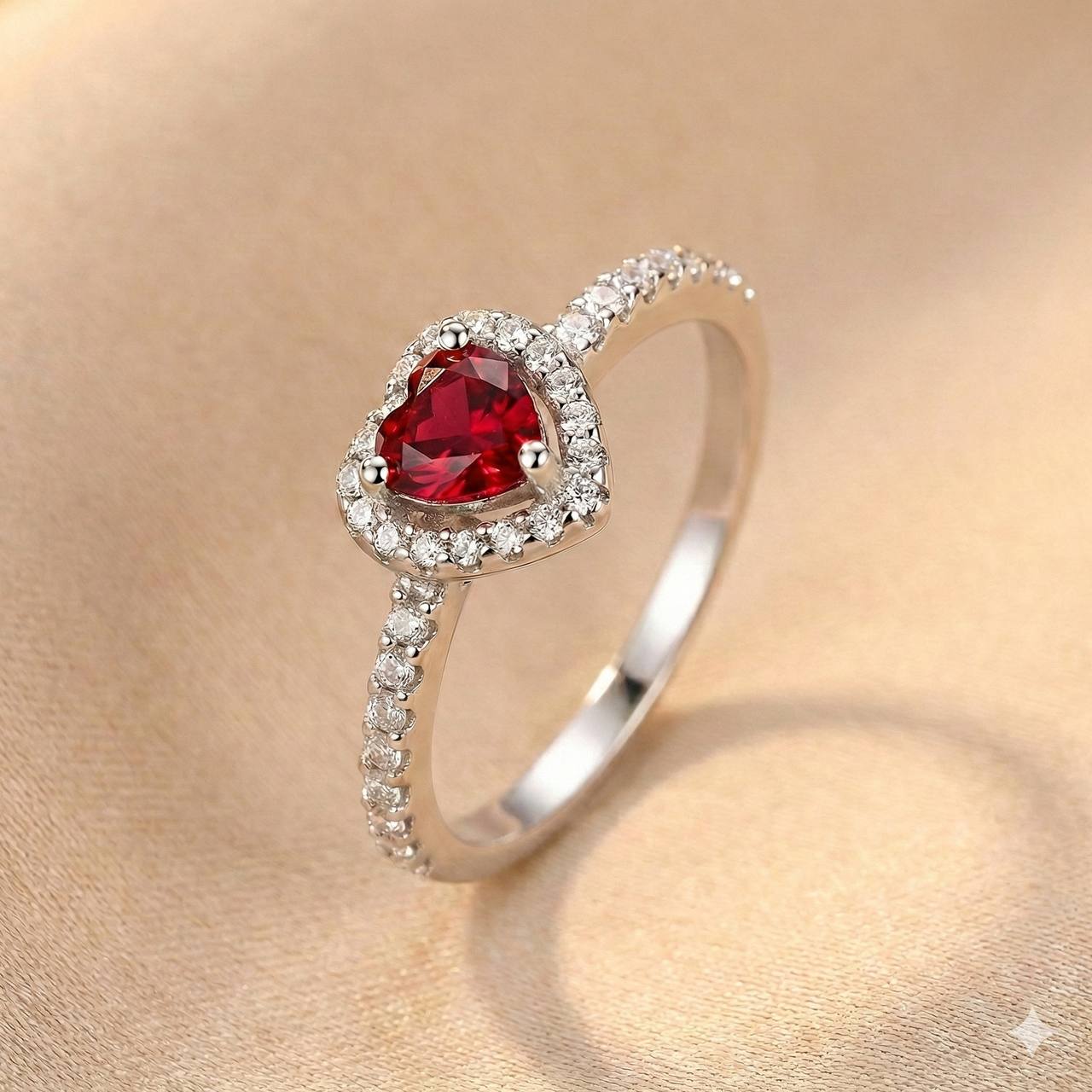 Bague Cœur Halo – Style Pandora | Argent 925
