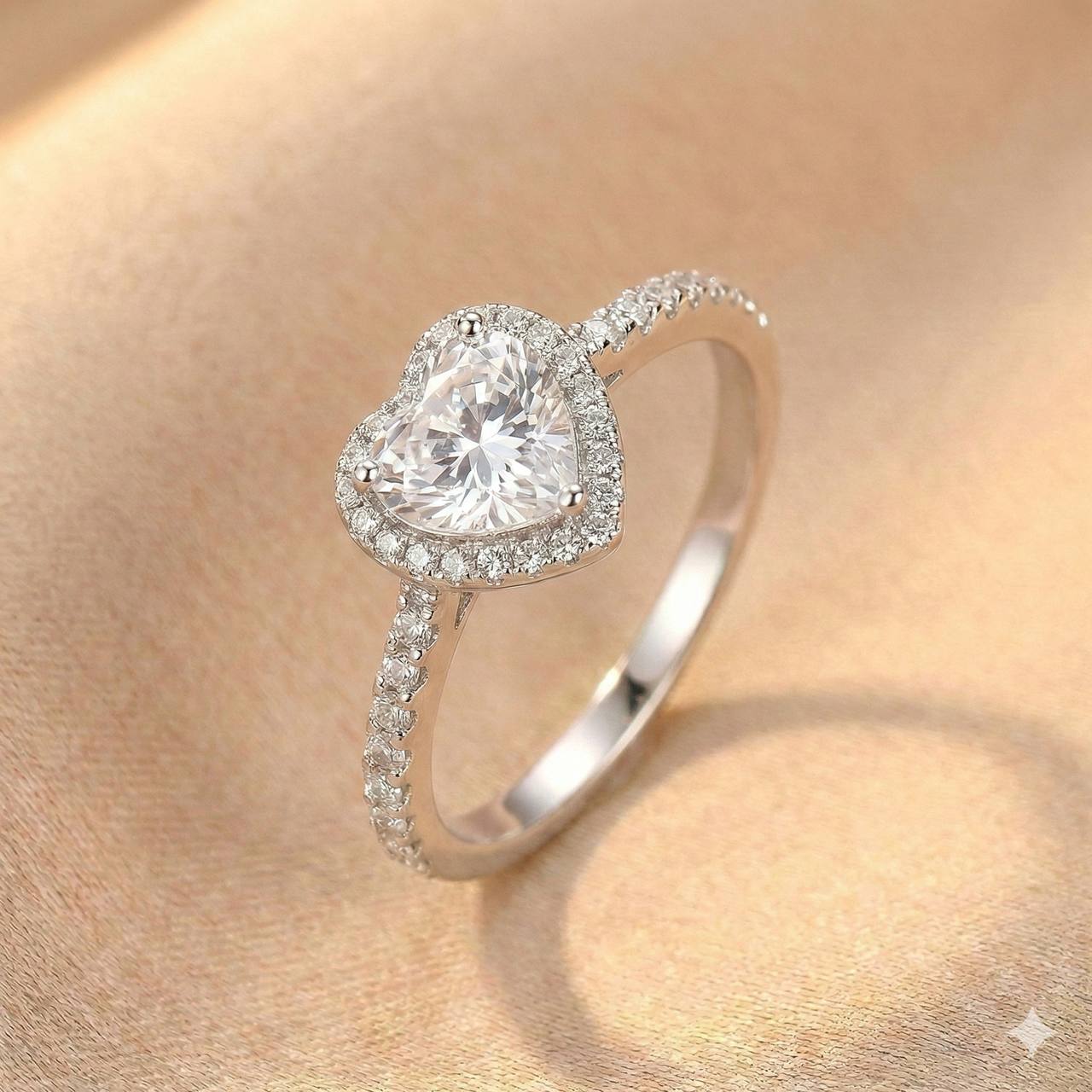 Bague Cœur Halo – Style Pandora | Argent 925